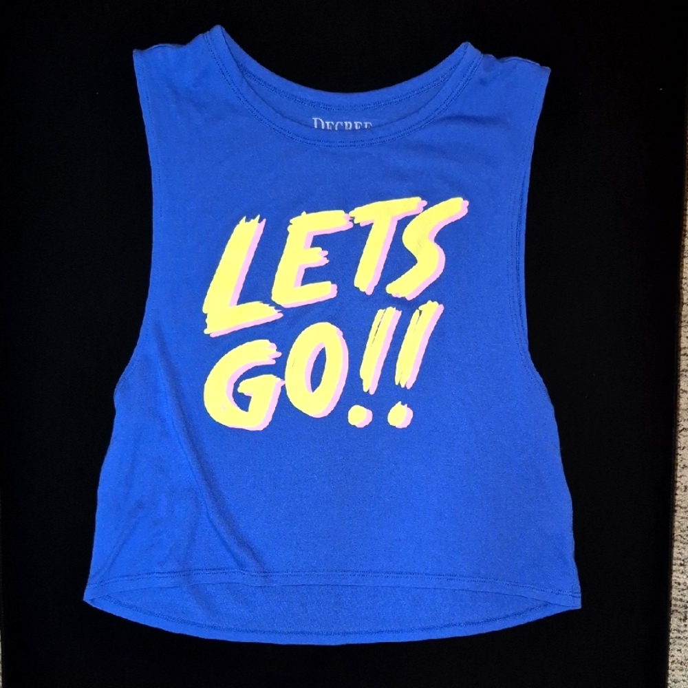 Juniors Med Cropped Tank Top